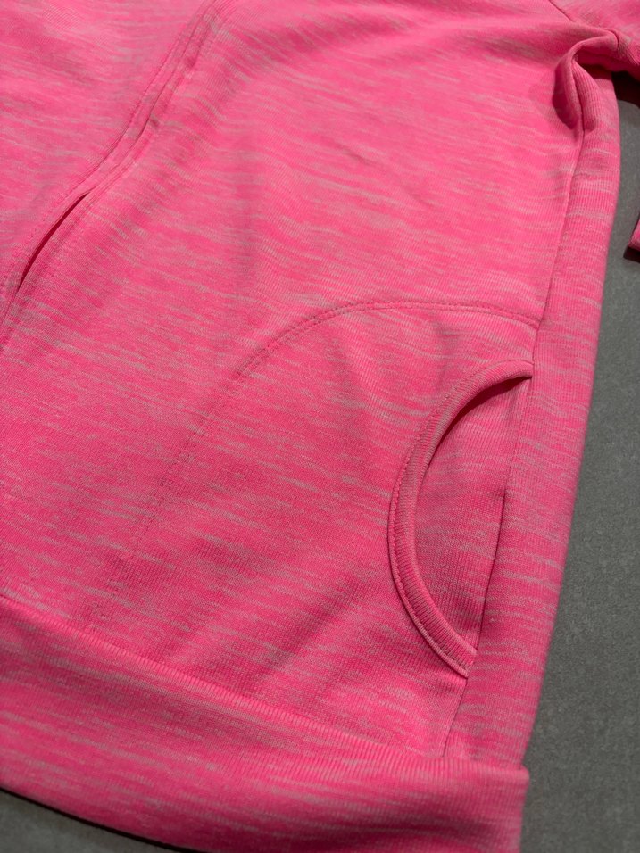 Fermuarlı Pembe Kadın Sweatshirt - Görsel 2