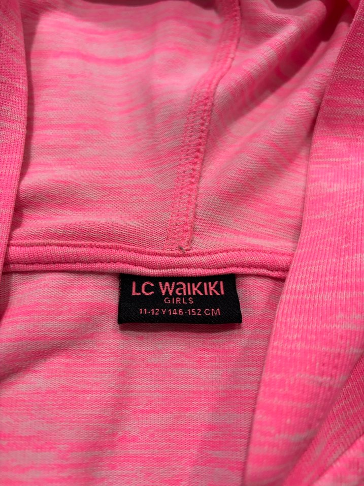 Fermuarlı Pembe Kadın Sweatshirt - Görsel 4