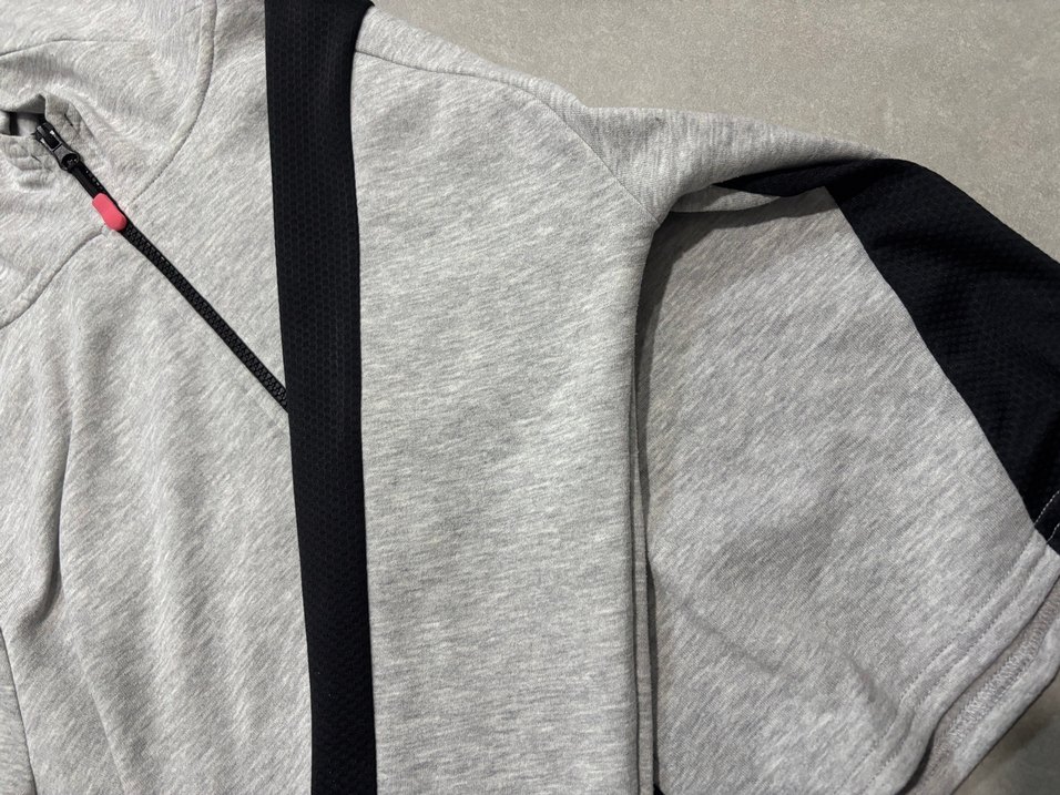 Gri Kadın Fermuarlı Sweatshirt - Görsel 2