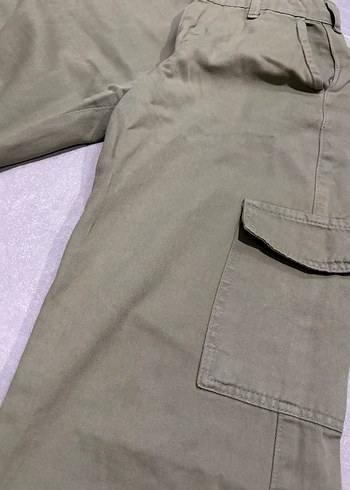 Düğmeli Loose Fit Kadın Pantolon - Görsel 4