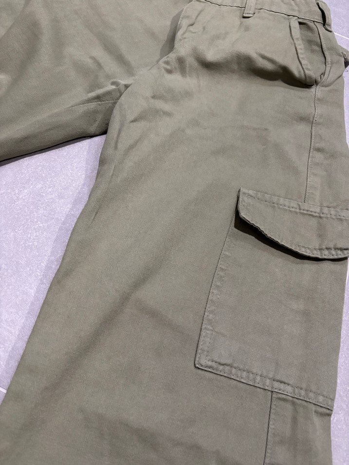 Düğmeli Loose Fit Kadın Pantolon - Görsel 4