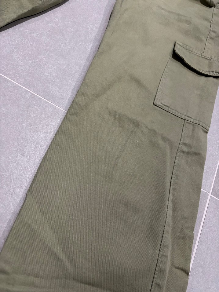 Düğmeli Loose Fit Kadın Pantolon - Görsel 5