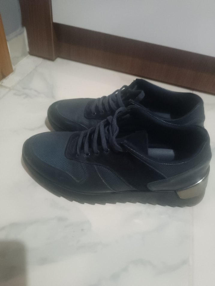 Siyah Bağcıklı Erkek Spor Ayakkabı HOTIC - Görsel 2