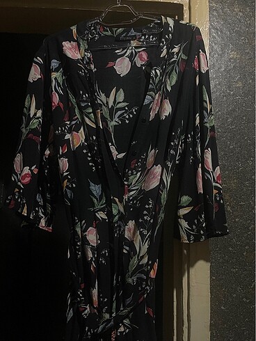 LC Waikiki Kimono model çiçekli elbise