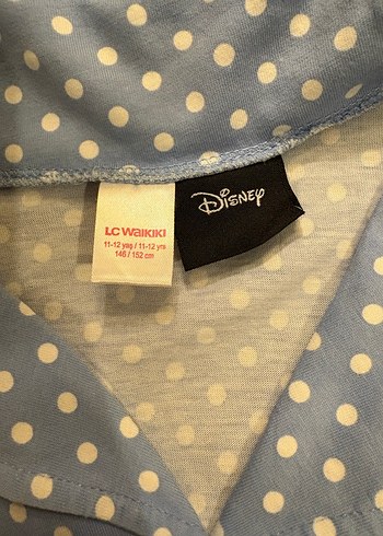 Minnie Mouse İşlemeli Mavi Pijama Takımı - Görsel 3