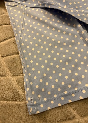 Minnie Mouse İşlemeli Mavi Pijama Takımı - Görsel 4