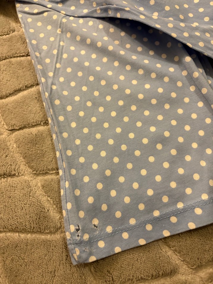 Minnie Mouse İşlemeli Mavi Pijama Takımı - Görsel 4