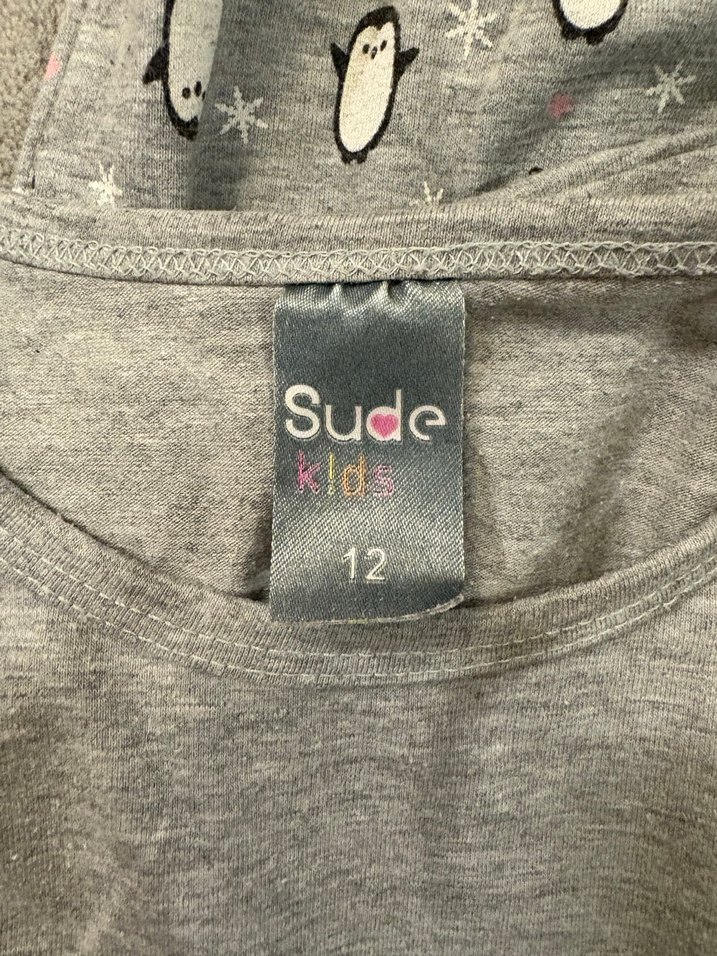 Uzun Kollu Gri Pijama Takımı - Görsel 4