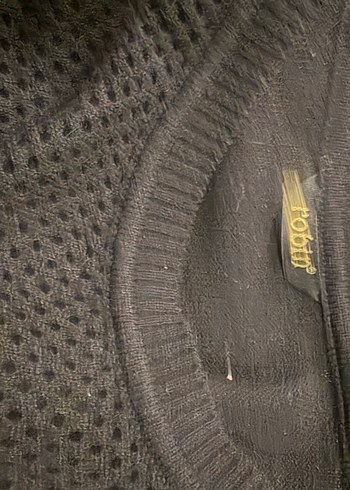 Siyah Fırfırlı Uzun Kollu Triko Kazak - Görsel 5