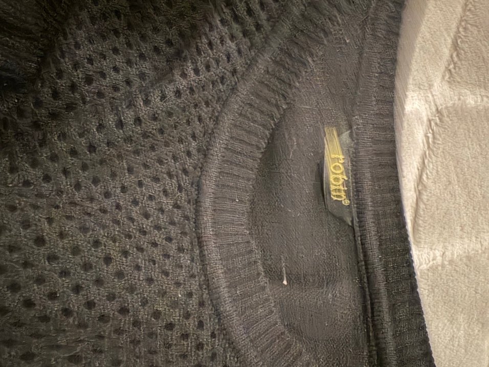 Siyah Fırfırlı Uzun Kollu Triko Kazak - Görsel 5