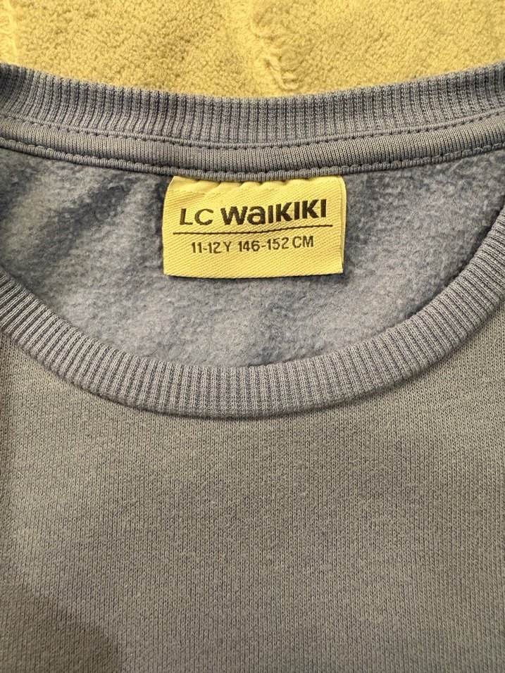 Mavi Uzun Kollu Los Angeles Baskılı Sweatshirt - Görsel 4