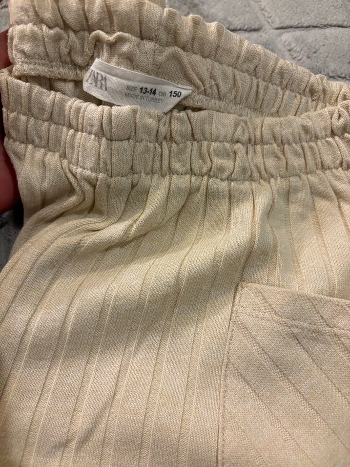 Bej Pilili Rahat Kesim Pantolon - Görsel 3