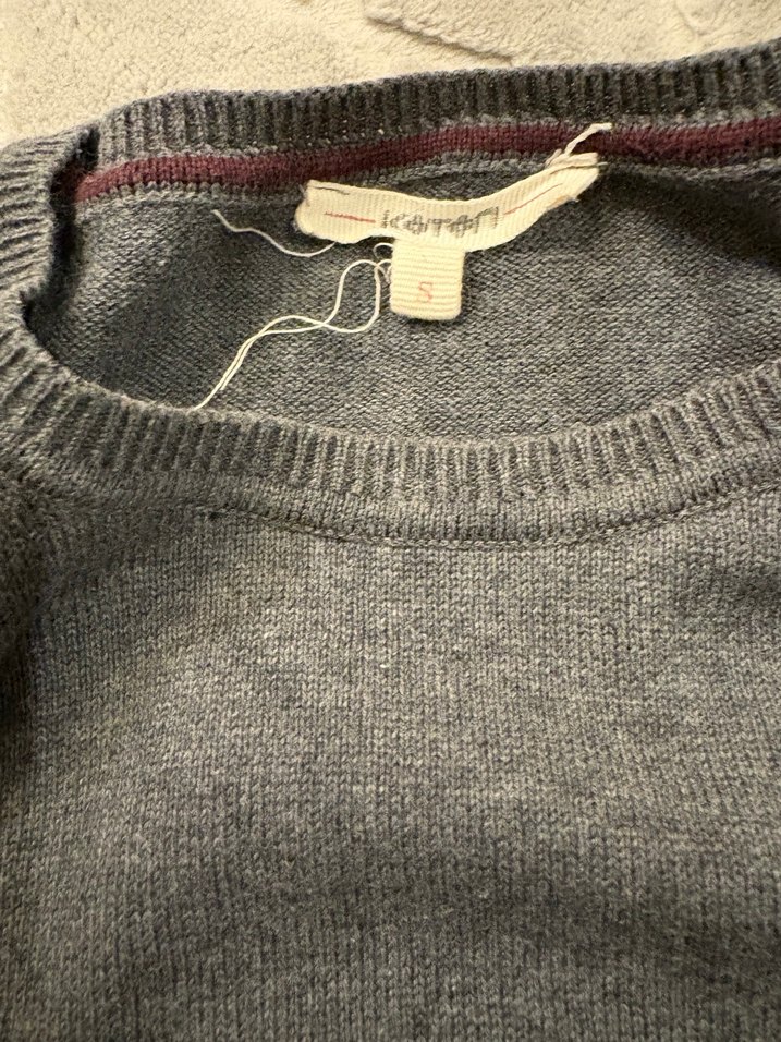 Gri Erkek Bisiklet Yaka Uzun Kollu Triko - Görsel 2