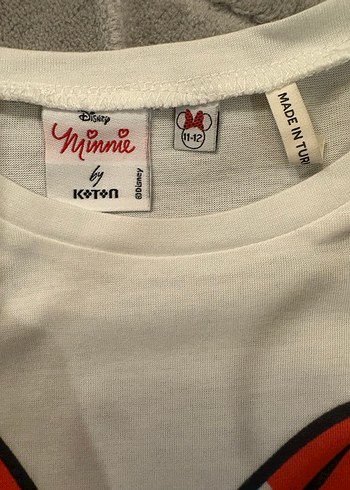 Kız Çocuk Beyaz Uzun Kollu Minnie Mouse Tişört - Görsel 2