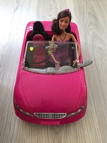 Barbie arabası ve Balerin Barbie