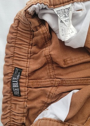 Bej Süet Rahat Kesim Kadın Pantolon - Görsel 6