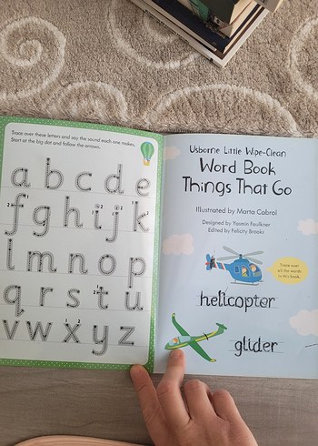 Usborne yazilabilir ve Temizlenebilir Kitabı: Things That Go - Görsel 4