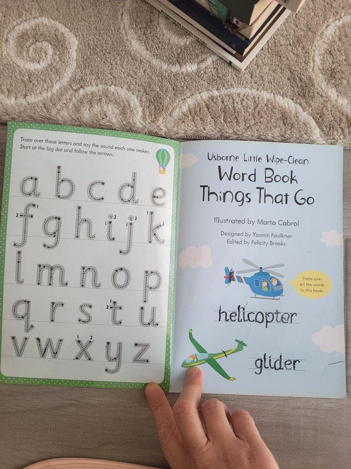 Usborne yazilabilir ve Temizlenebilir Kitabı: Things That Go - Görsel 4