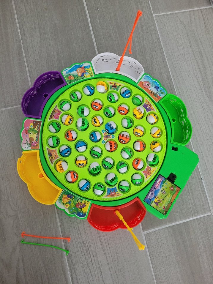 Renkli Balık Tutma Eğitici Oyuncak - Görsel 3