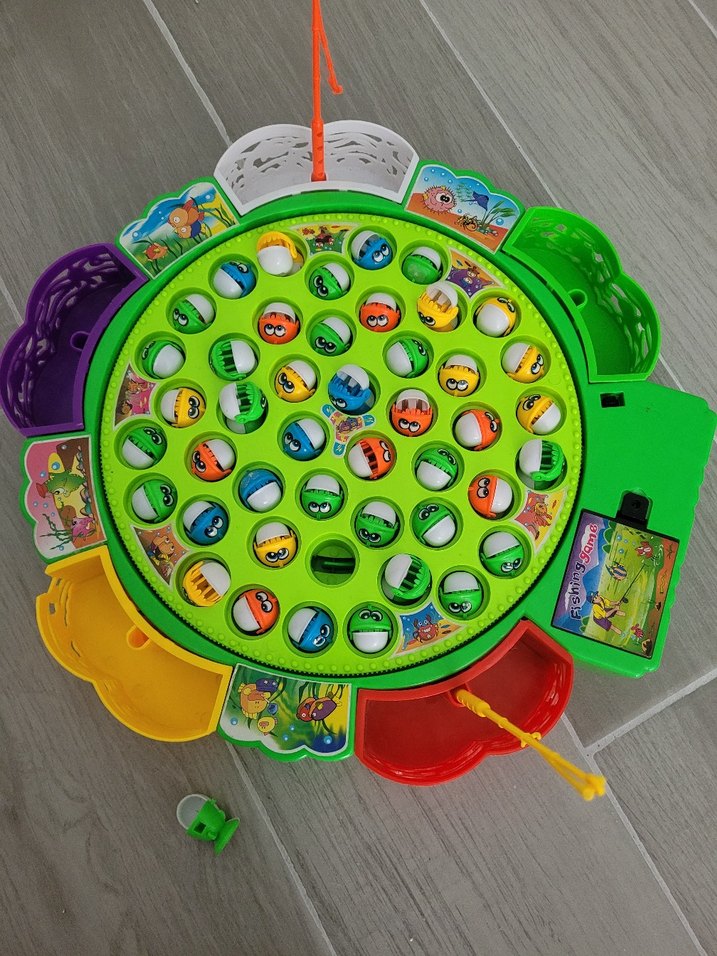 Renkli Balık Tutma Eğitici Oyuncak - Görsel 2