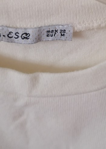 Kadın Beyaz Pamuklu Fırfırlı Sweatshirt - Görsel 3