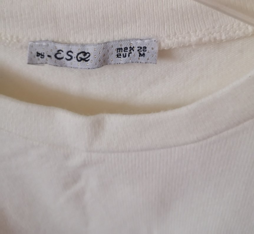 Kadın Beyaz Pamuklu Fırfırlı Sweatshirt - Görsel 3