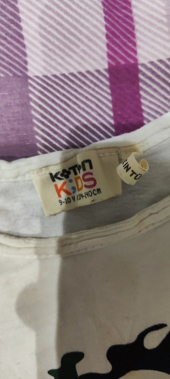 Kız Çocuk Beyaz Askısız Pamuklu Tişört - Görsel 2