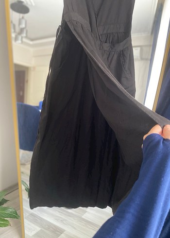 Siyah Kolsuz Hamile Uzun Tulum - Görsel 9