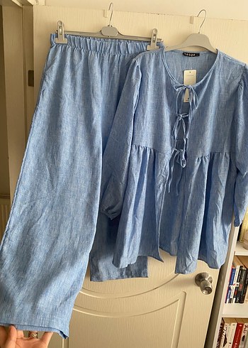 Mavi Uzun Kollu Kadın Takım - Görsel 7