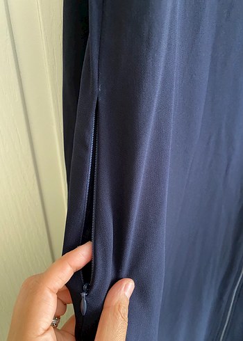Diğer Lacivert Uzun Kadın Pardösü