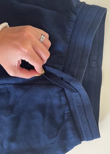 10 Yaş Beden mavi Renk Erkek Çocuk Lacivert Elastik Bel Pantolon