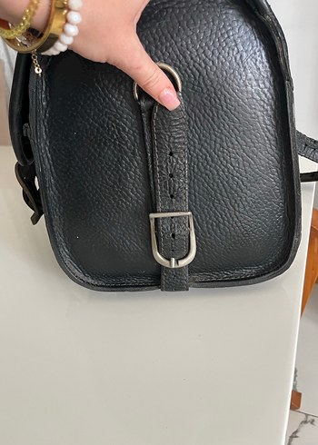 Siyah Deri Biker motor Çanta - Görsel 19