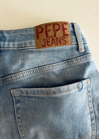 Gri Mavi Rahat Kesim Kadın Kot Şort - Görsel 7