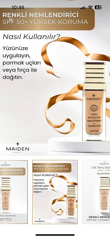 Beden Maiden Beauty Skin Protector & Corrector SPF 50+