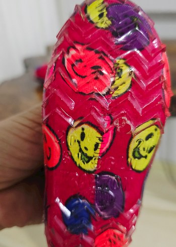 Renkli Düğmeli Kız Babet Ayakkabı - Görsel 4