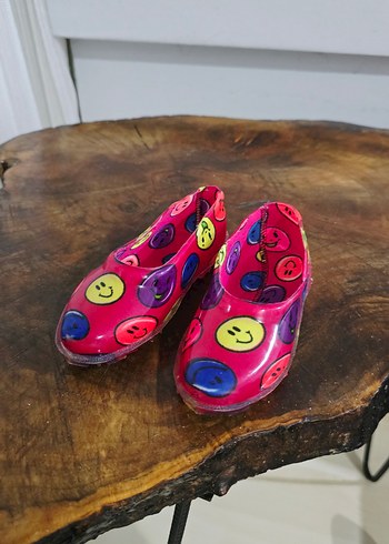 Renkli Düğmeli Kız Babet Ayakkabı - Görsel 2