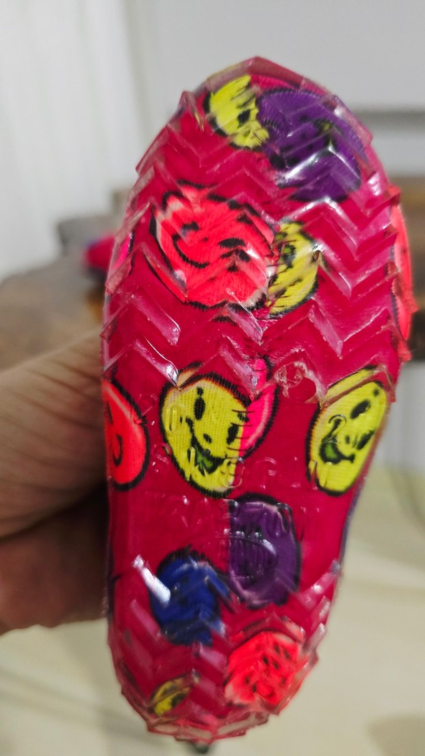 Renkli Düğmeli Kız Babet Ayakkabı - Görsel 4