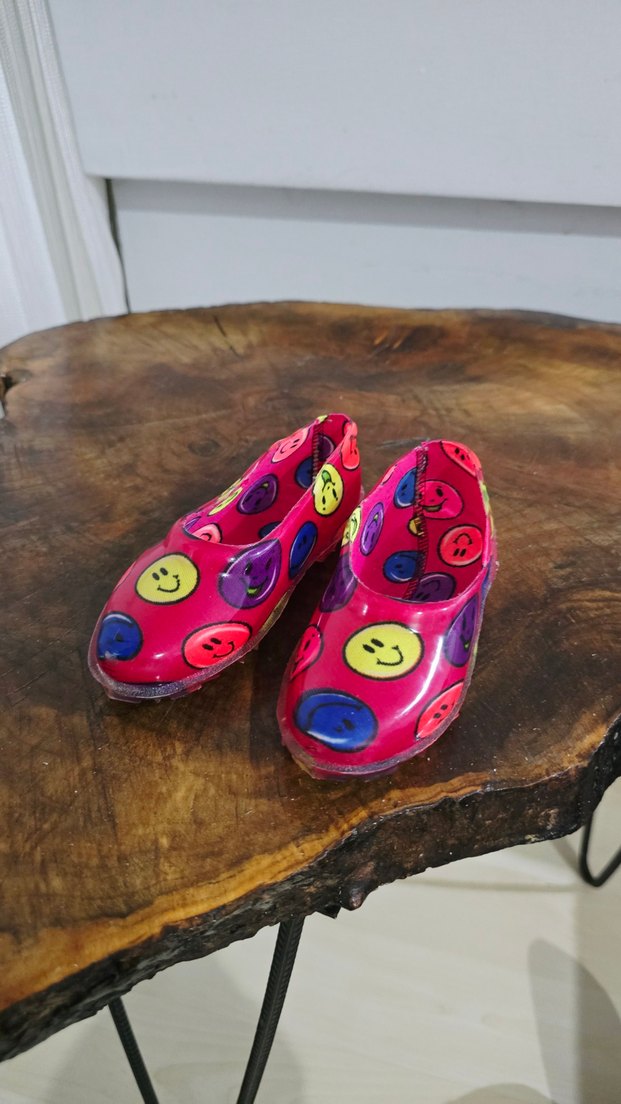 Renkli Düğmeli Kız Babet Ayakkabı - Görsel 2