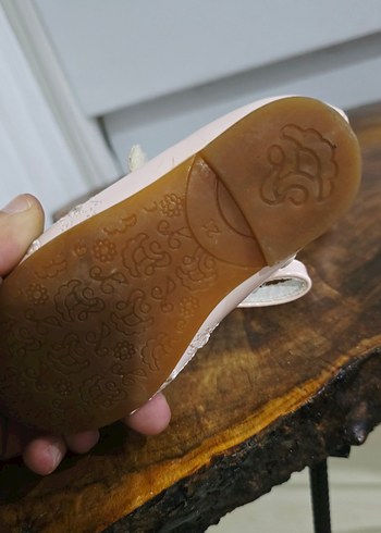 Pembe Nakışlı Kız Çocuk Babet Ayakkabı - Görsel 4