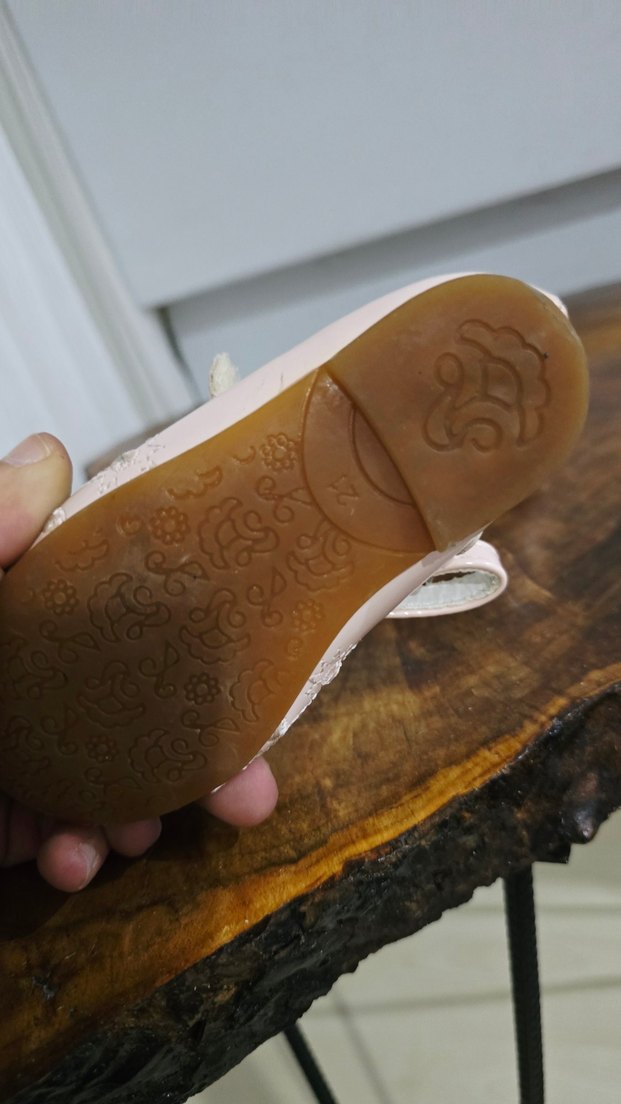 Pembe Nakışlı Kız Çocuk Babet Ayakkabı - Görsel 4