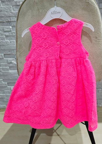 Pembe Dantelli Kız Çocuk Elbisesi - Görsel 2