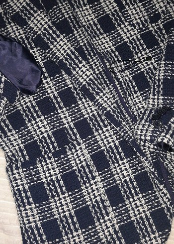 Kadın Gri Midi Düğmeli Ceket - Görsel 3