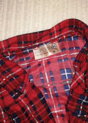 Kırmızı Ekose Erkek Pijama Takımı 2XL - Görsel 3