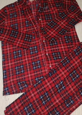 Kırmızı Ekose Erkek Pijama Takımı 2XL - Görsel 2