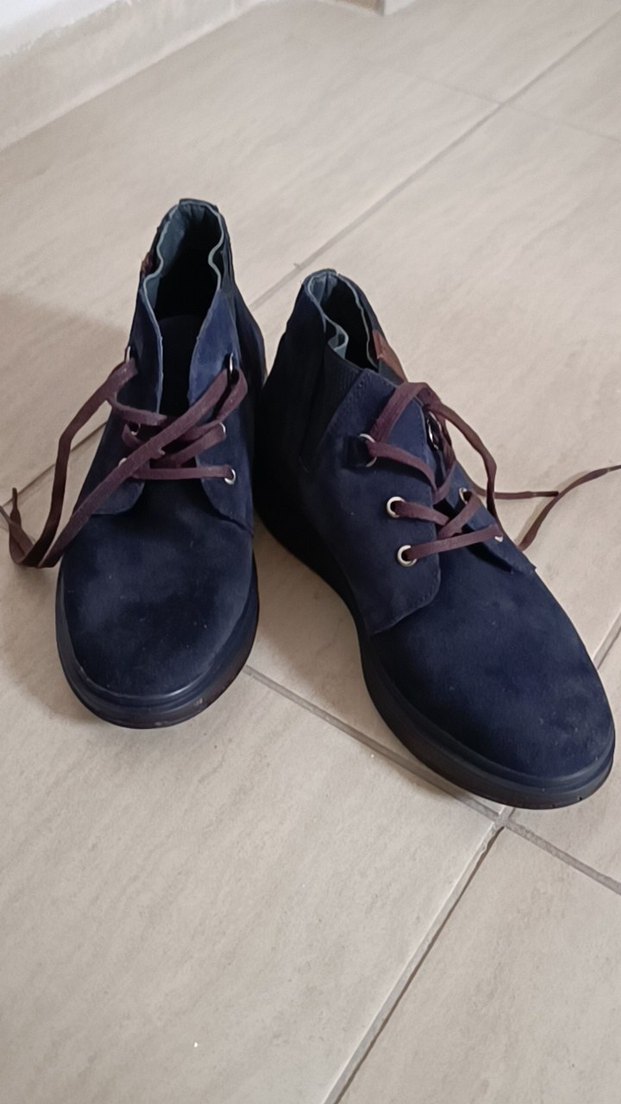 Erkek Lacivert Süet Bot Derimod marka - Görsel 3