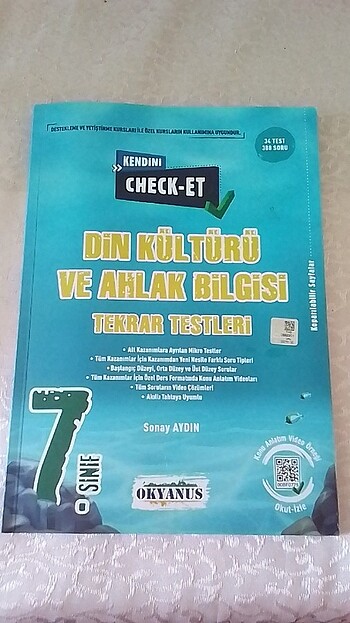 Okyanus Yayınları Din Kültürü ve Ahlak Bilgisi Tekrar Testleri