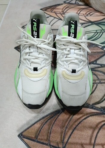 Yeşil Bağcıklı erkek pumaSpor Ayakkabı - Görsel 2