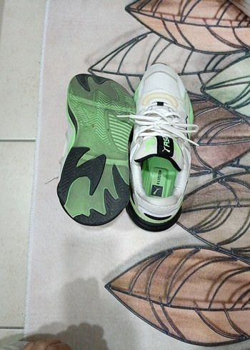 Yeşil Bağcıklı erkek pumaSpor Ayakkabı - Görsel 5