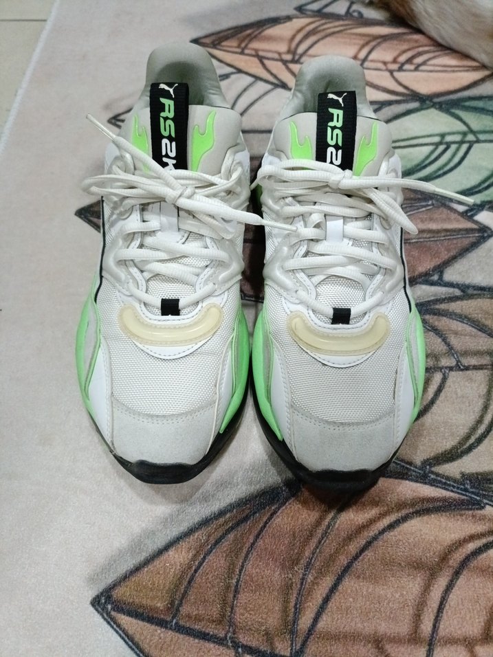 Yeşil Bağcıklı erkek pumaSpor Ayakkabı - Görsel 2