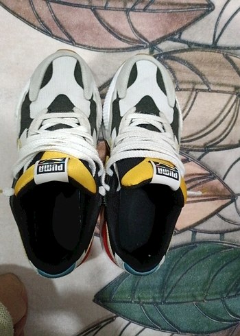 Puma Sarı Gri erkek Spor Ayakkabı - Görsel 4